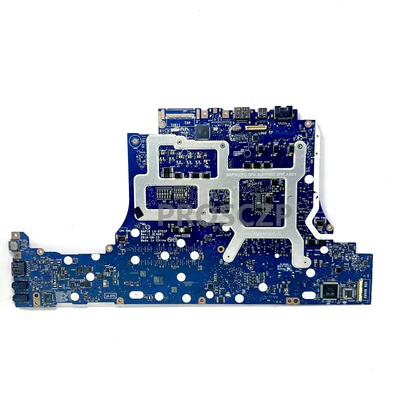 For DELL 15 R3 17 R4 Laptop Motherboard CN-0D51CG 0D51CG D51CG LA-D751P W/SR32Q I7-7700HQ CPU N17E-G2-A1 GTX1070 100%Tested Good