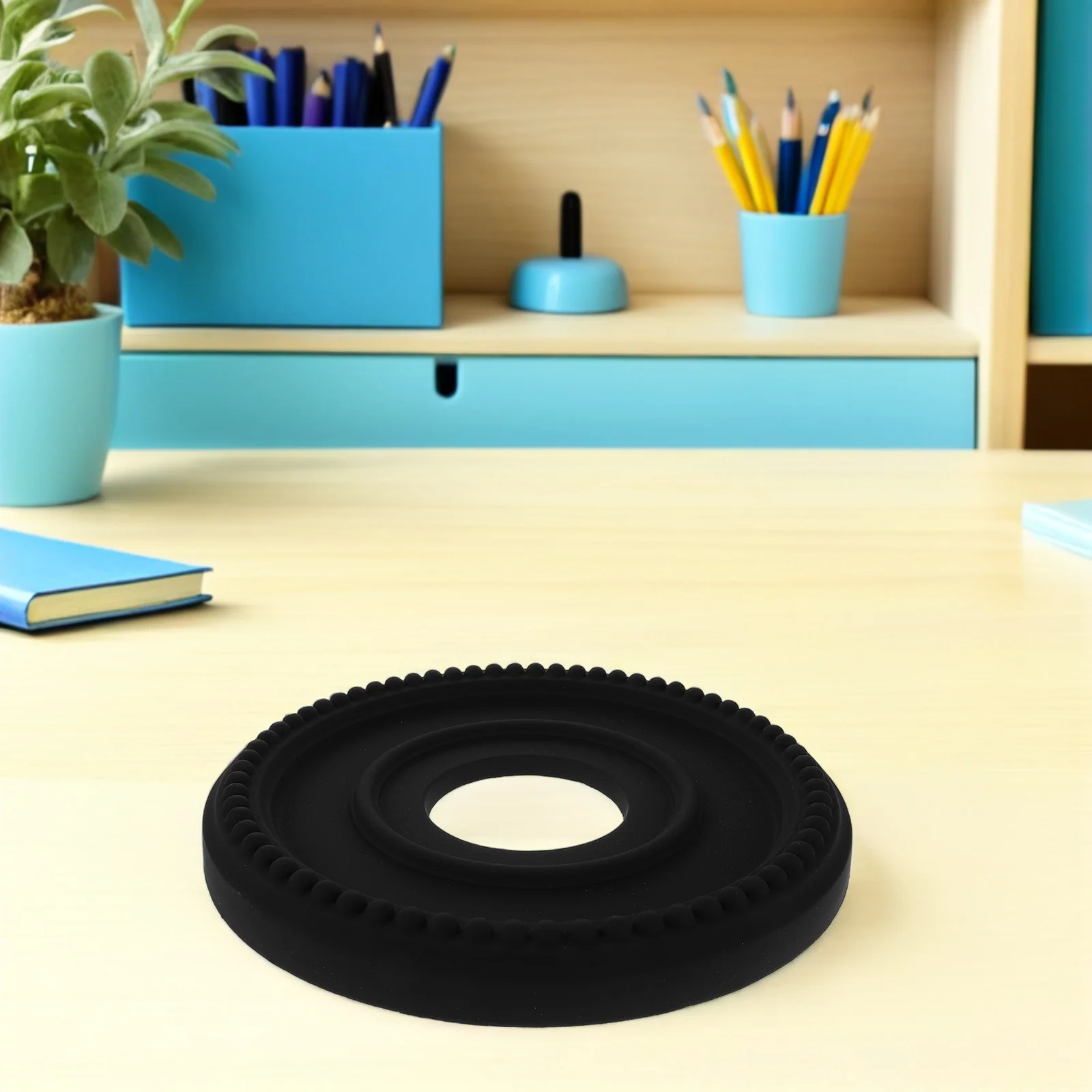 

European Vintage Ceiling Canopy Plate Pu Faux Plaster Carved Round Base For Living Room Study Hotel Office Ceiling Light