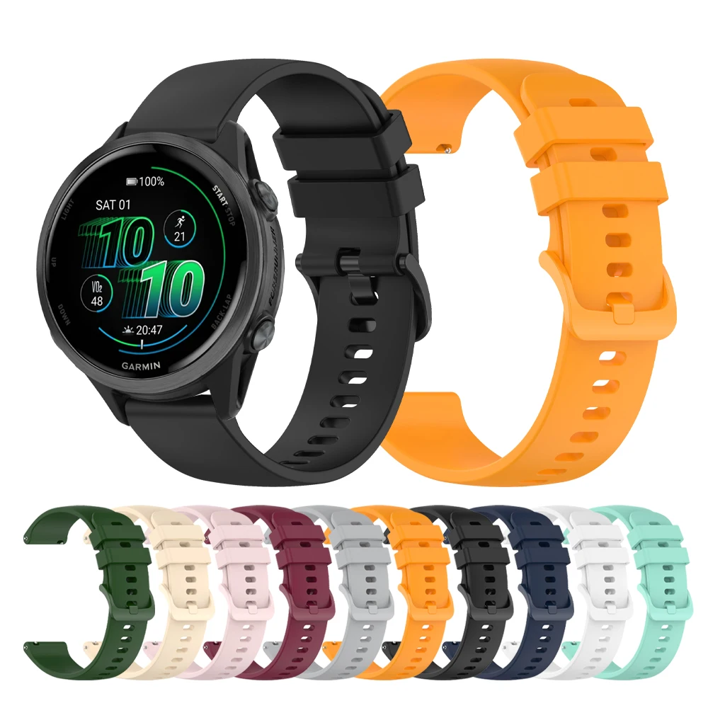 Cinturino in silicone 22mm 20mm per Garmin Forerunner 570 165 265 255 Bracciale Vivoactive 6 5 3/Venu 3 2 Cinturino Accessori sportivi