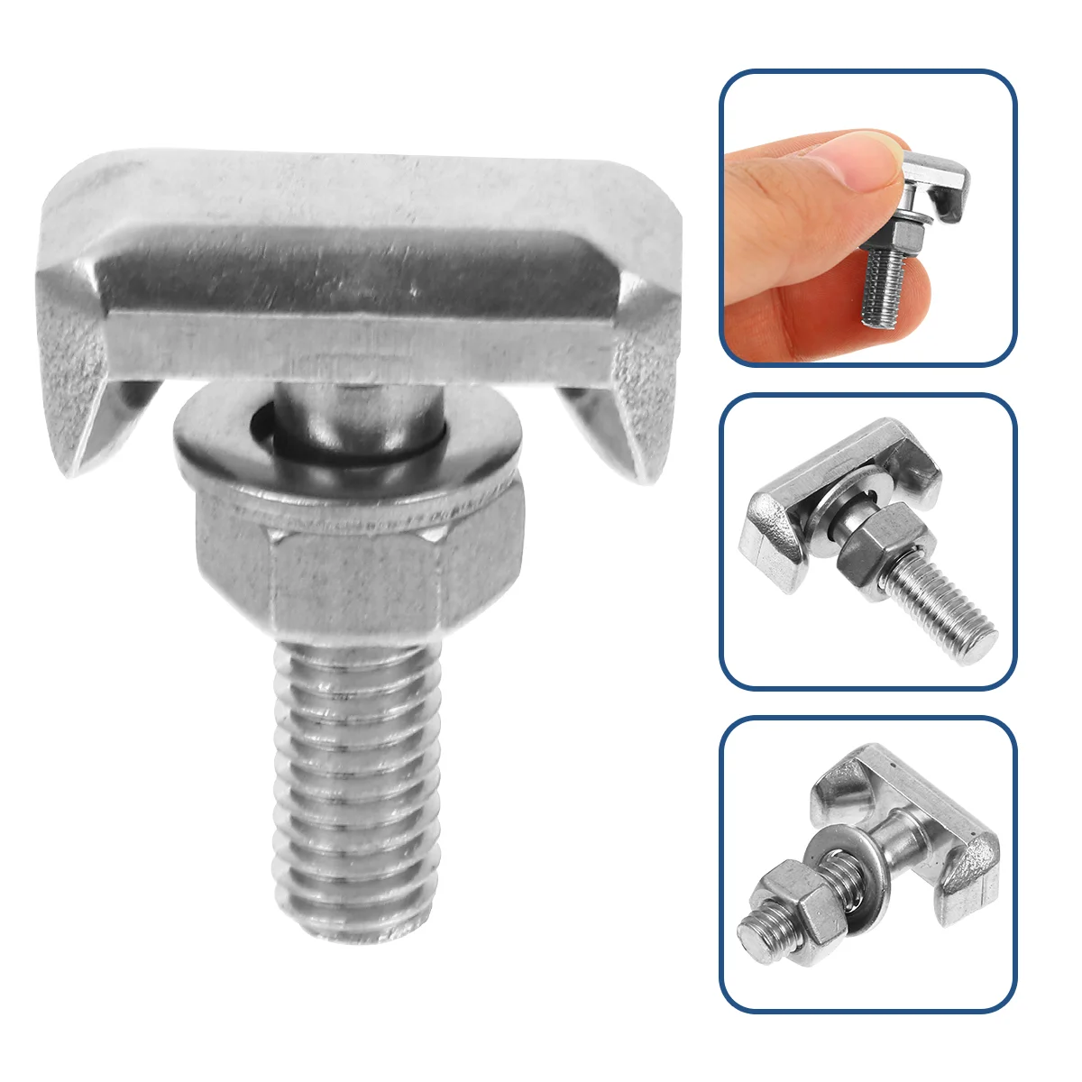 

2 Pcs T Bolt Nut Automotive Terminals Car Screwdriver Bolts Cable T-Bolt Bumper