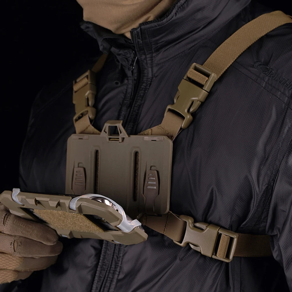 Tactical Chest Strap Multicam Chest Rig Vest Tactical Mobile Phone Navigation Board Gear Carrier Strap Accessories