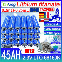 duty-free yinlong Original 2.3v 45ah 66160 lithium titanate battery 10c DIY 12V 24V 48V rv solar speaker car power charge batter