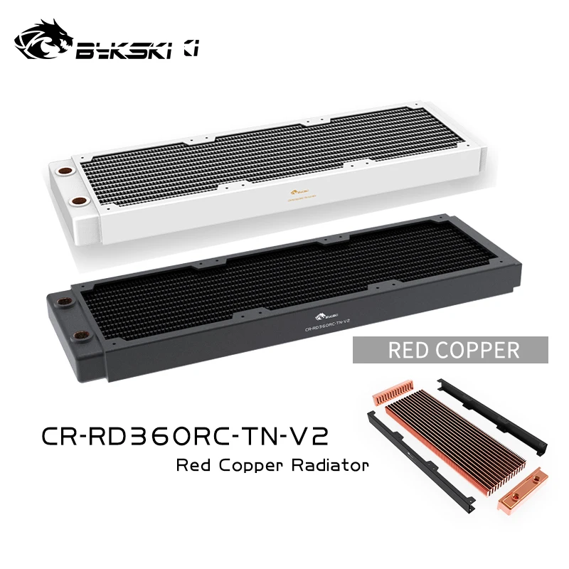 

Bykski 360mm Copper Radiator RC Series High-performance Heat Dissipation 30mm Thickness for 12cm Fan Cooler, CR-RD360RC-TN-V2