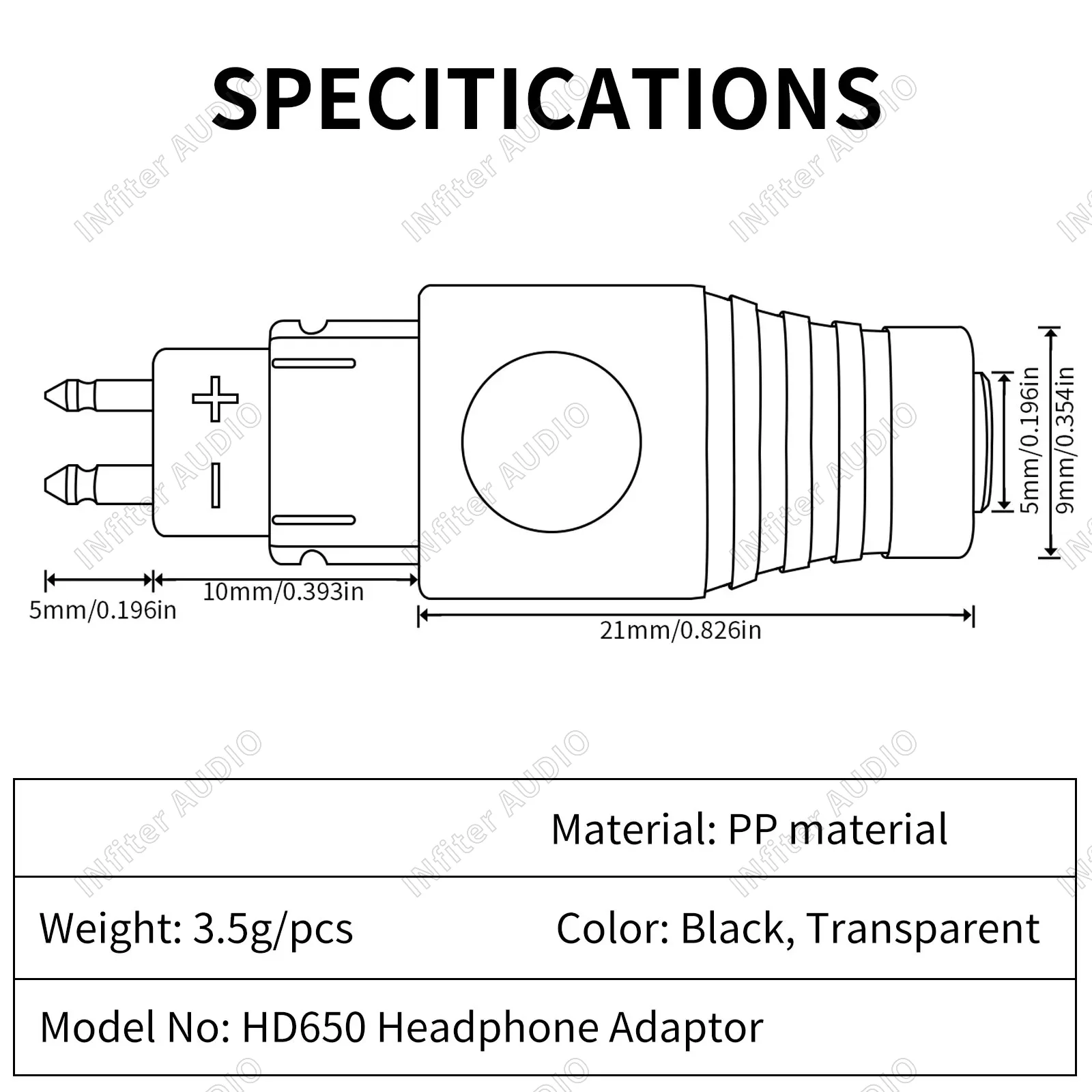 HDMI 600〜3.5mmアダプター、Sennheiserに接続されたケーブルHd580/hd600/hd650/hd25/hd660