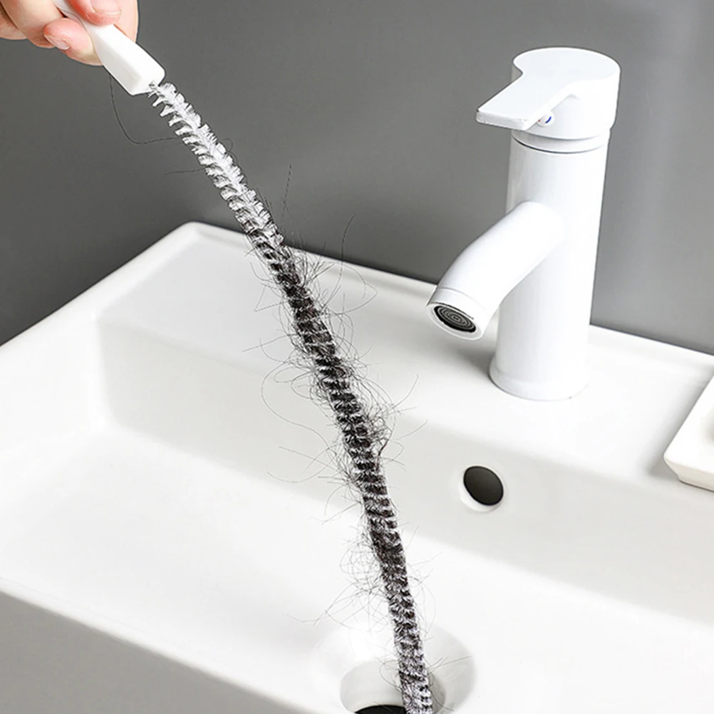 

5pcs 5 Drain Cleaner Tools Hair Removal Brushes for Sink Shower Tub Sewer Cleaning Rods Unclog Pipes Safe Premium Material