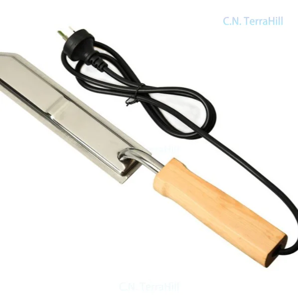 Electric Heated Honey Knife Beekeeping Tool Stainless Steel Hot Knife Cutter with Thermostat for Honeycomb Harvesting