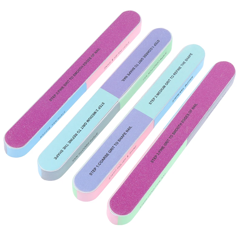 Multifuncional Sponge Nail Buffer Block, 6 Sided Polishing Strip, Professional Nails File, Pedicure e Pedicure, 1PC