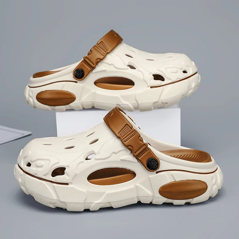 Übergrößen 47 48 Herren Clogs Sandalen Sommer Outdoor Garten Clogs Lochschuhe Herren Freizeitschuhe Wasserschuhe Komfortable Weiche Hausschuhe – Detail 3