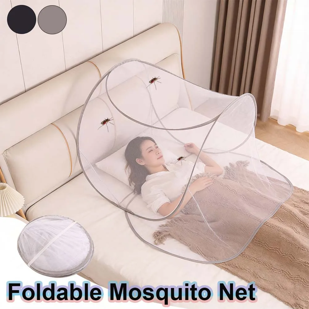 1PC Grey/Navy Large Camping Mosquito Net 80x80x56cm Portable Travel Insect Net Tent Indoor Bedroom Sleeping Moustiquaire 모기장 방충망