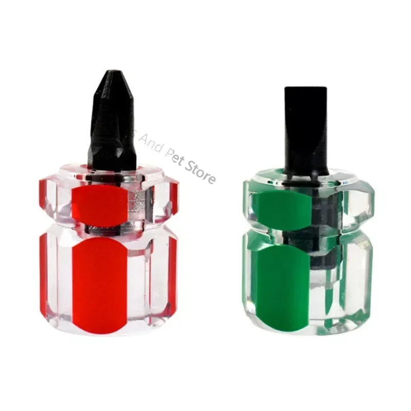 

Screwdriver Kit Set Mini Small Portable Radish Head Screw Driver Transparent Handle Repair Hand Tools Precision Car Repair