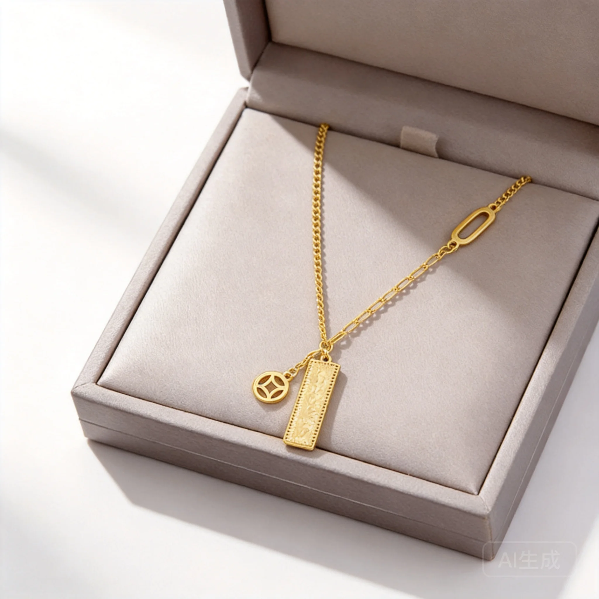 

Original Design Shiny Gold Plated Hammered Necklaces for Women 6 Styles Gourd Heart Tassel Same as Gold Store Ideal Gift for Bir