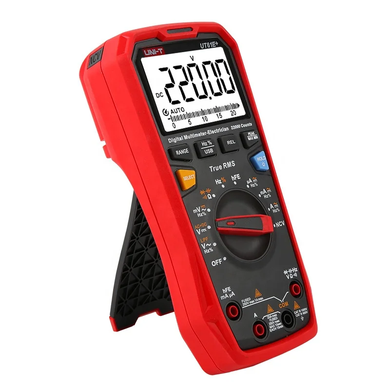 

UNI-T UT61E+ UT61B+ UT61D+ 1000V True RMS Digital Multimeter Equipped with Audible and Visible Alarm