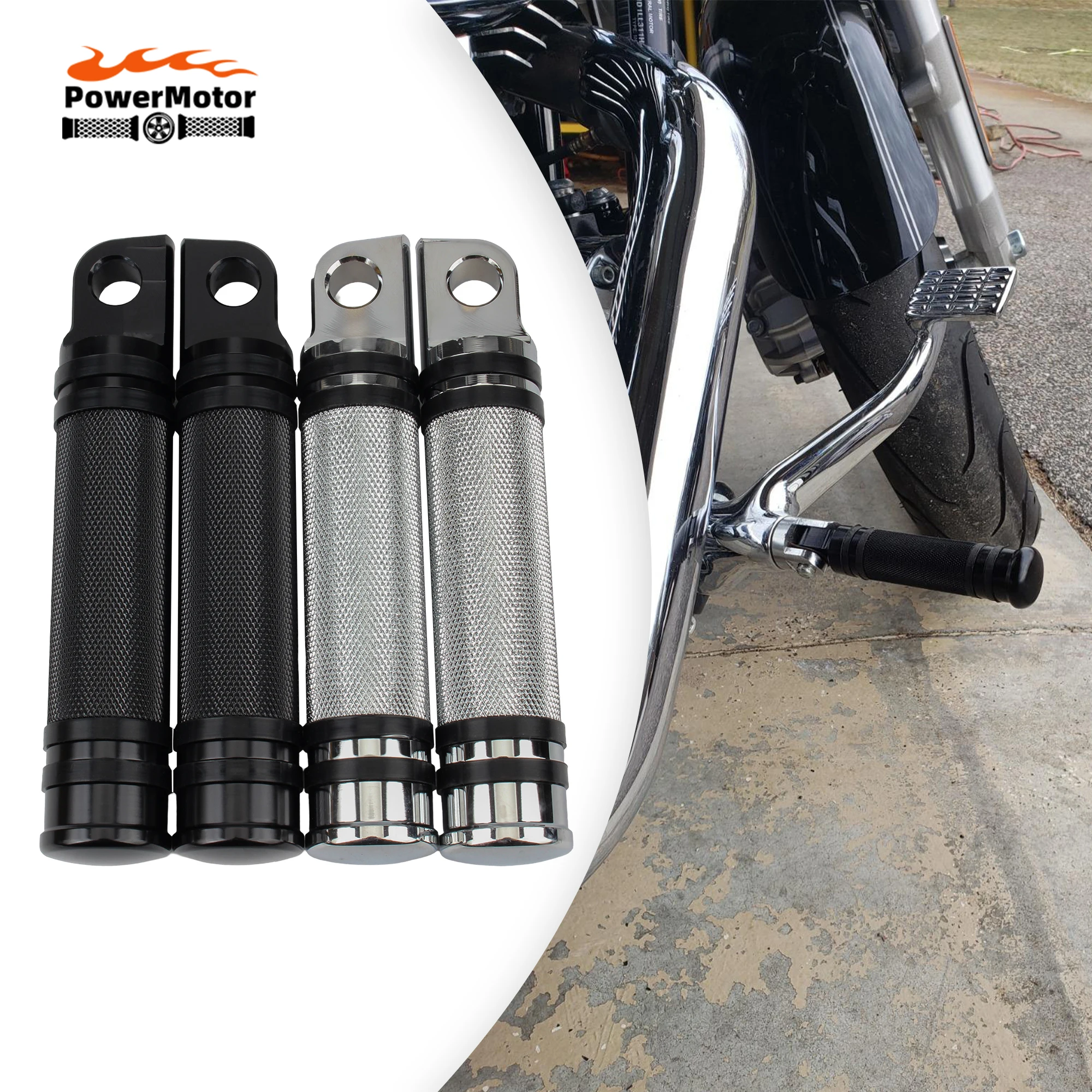 

1 пара подножек для мотоцикла, задняя передняя педаль для Harley Touring Sportster 883 1200 XL Softail Dyna Low Rider