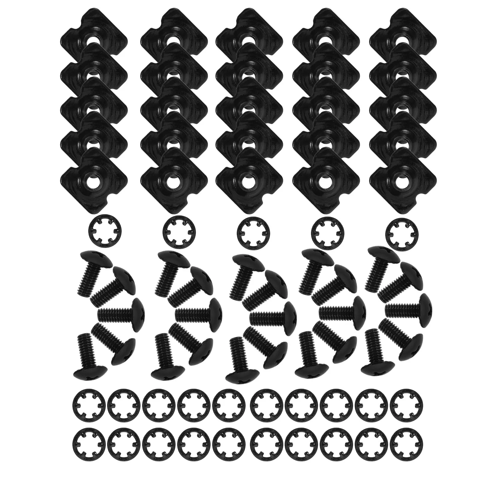 1Set Football Backplate Screws Kit Black Steel Small Screws for Youth Adult Pads Secure Attachment Protective Gear Replacement