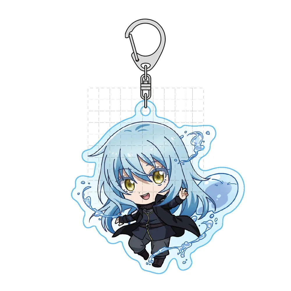 Anime Rimuru Tempest Souei Shuna Shion Benimaru Veldla Acrylic Stand Figure Doll Game Keychain Pendant Keyring for Gift