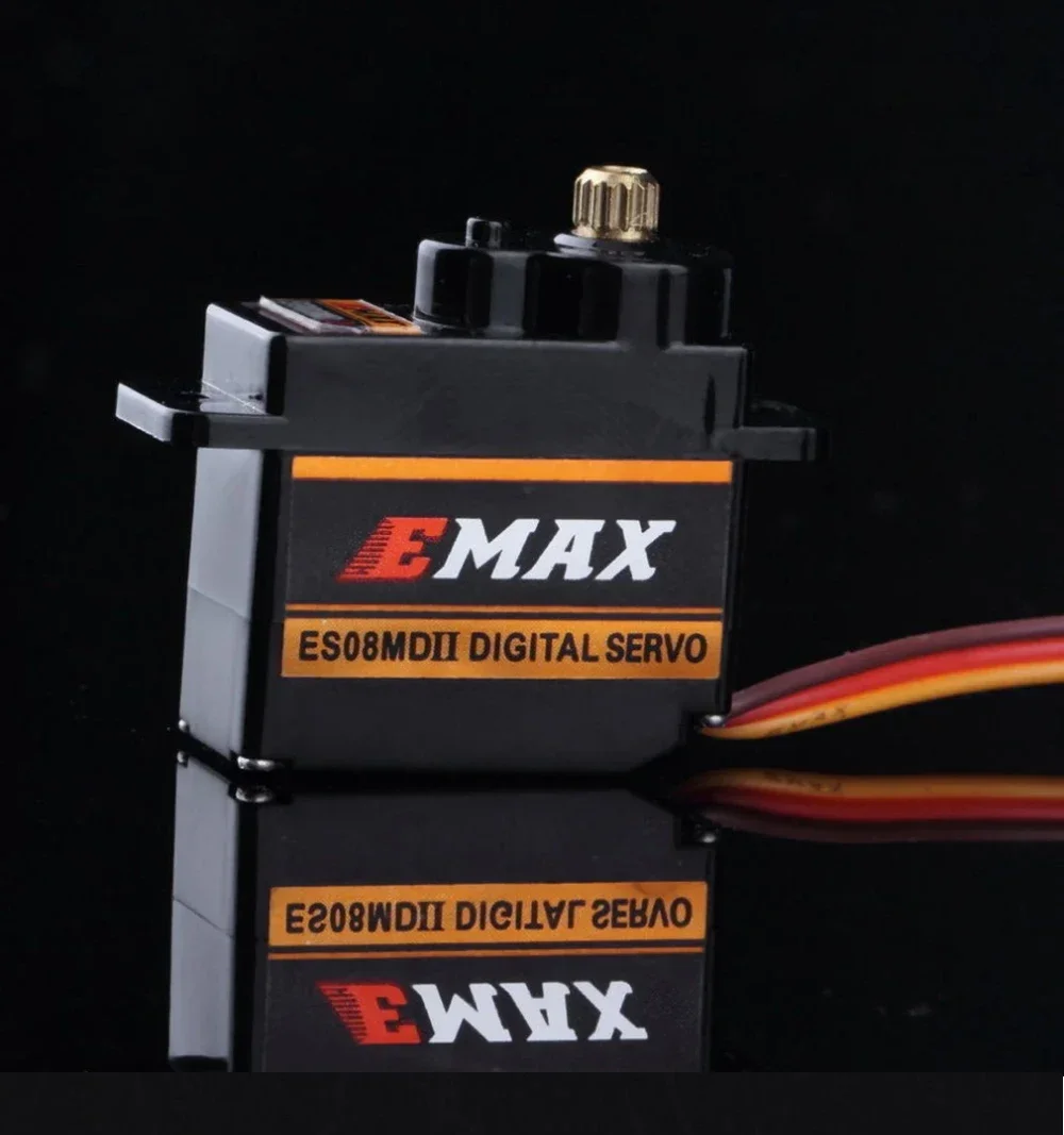 2026 EMAX ES08MDII ES08MD II Metallgetriebe Digital Servo – besser als SG90 ES08A ES08MA MG90S – für TREX 450 Helikopter, Flugzeuge, RC-Roboter – Detail 1