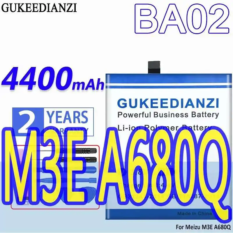 

4400Mah Mobile Phone Battery BA02 For Meizu Meizy M3E A680Q Premium Replacement