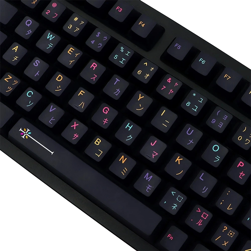 Imagem -04 - Teclas Gmk Mictlát Perfil Cereja Pbt Sublimação de Tintura Russo Coreano Key Caps para Keychron q2 65 75 Anne Gh60 Conjunto