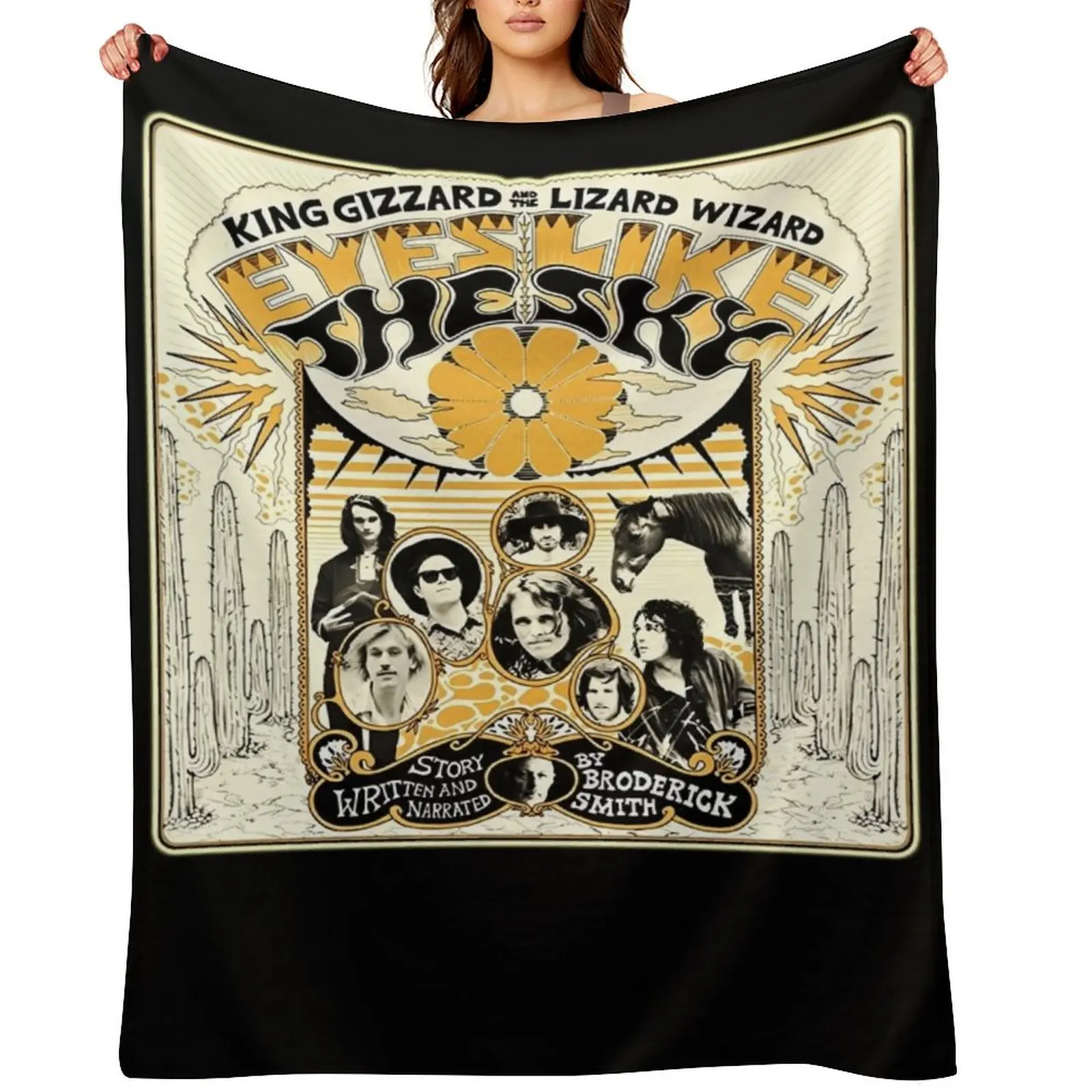 

001 The Most Popular Of King Gizzard The Lizard Wizard Throw Blanket christmas gifts Cute Plaid sofa bed blankets ands Blankets