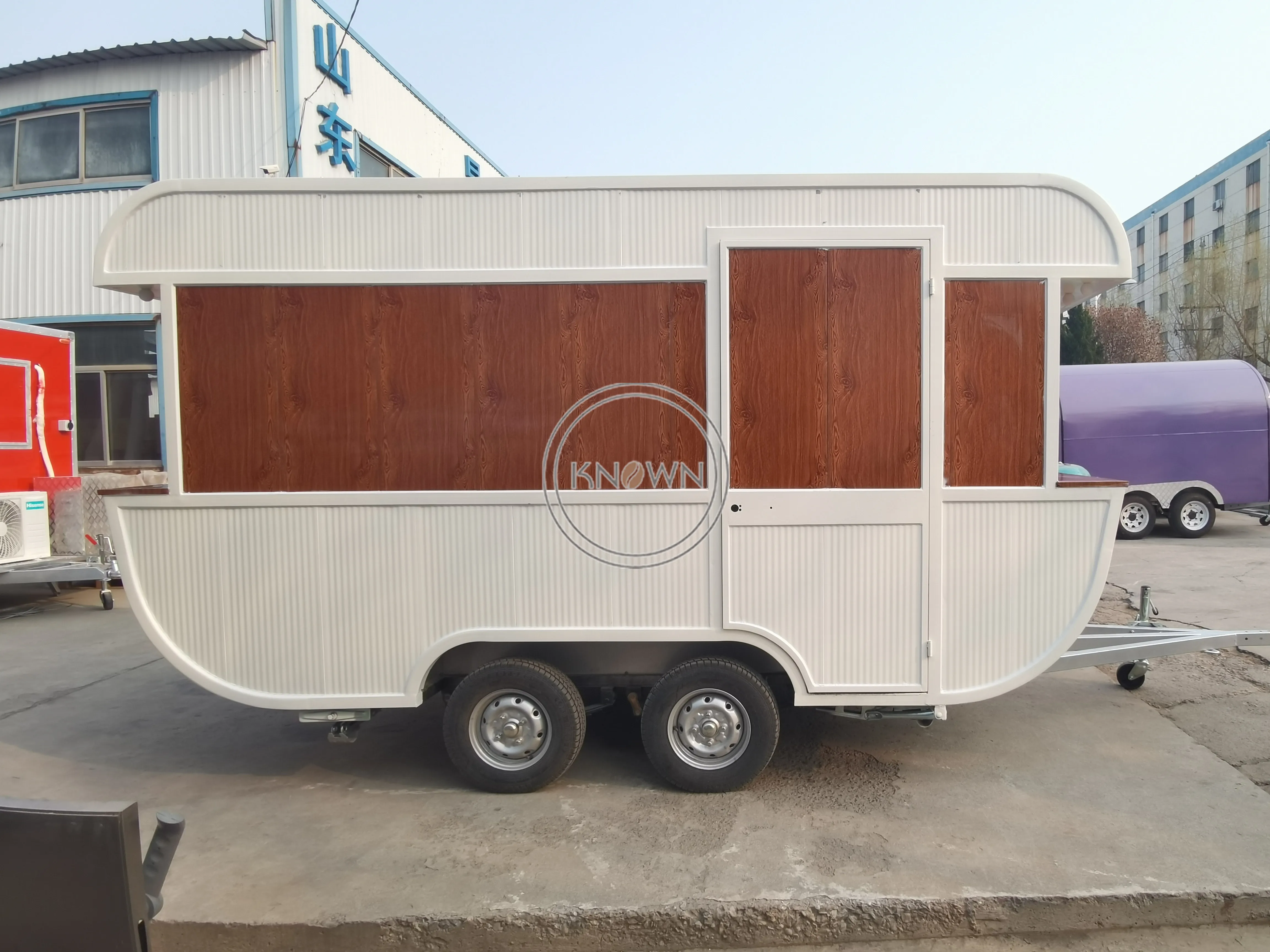 Remorque Alimentaire de Type Bateau, Chariot de Collation à Café, Crème Glacée Personnalisée, Prix d'Usine, 4m