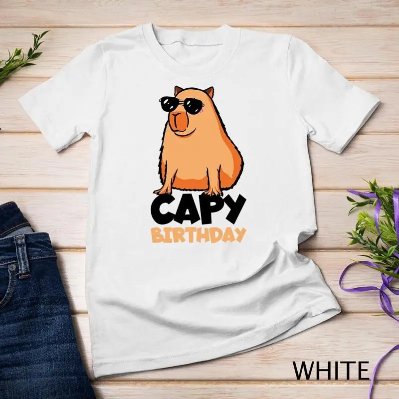 

Забавная футболка Capy Birthday Capybara Футболка унисекс