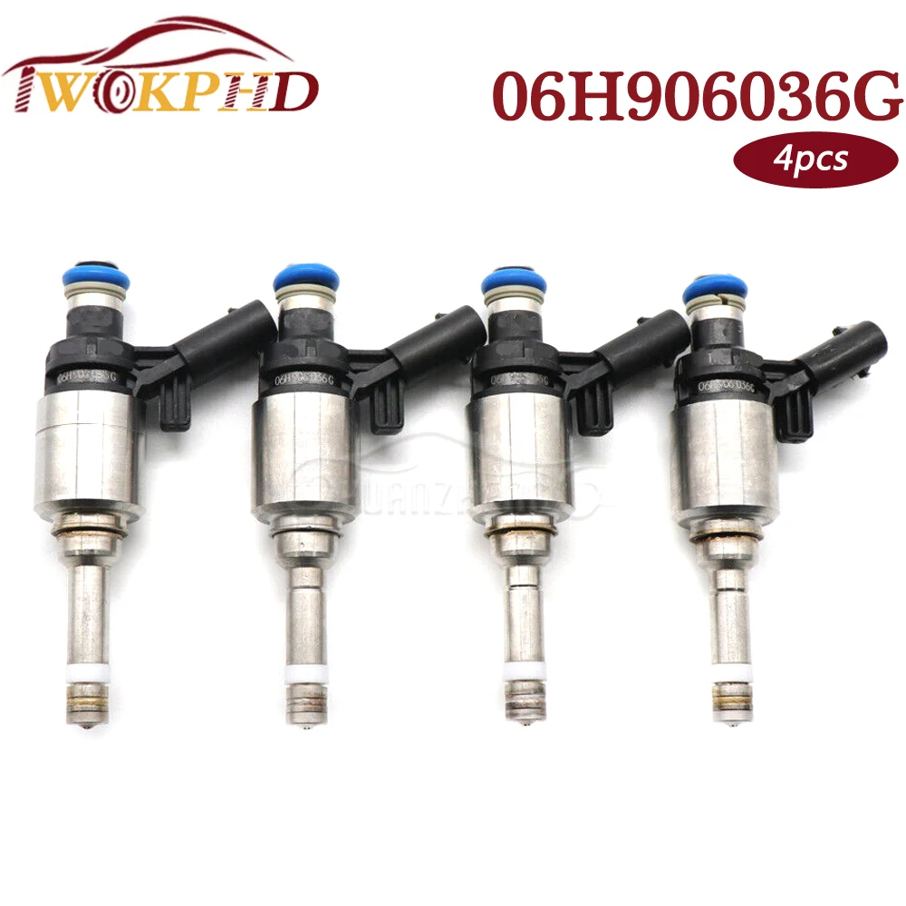 For Volkswagen Beetle CC EOS Golf Passat Tiguan Audi A3 A4 A5 A6 TT Q5 Quattro 2.0T L4 Car 06H906036G Fuel Injector Nozzle