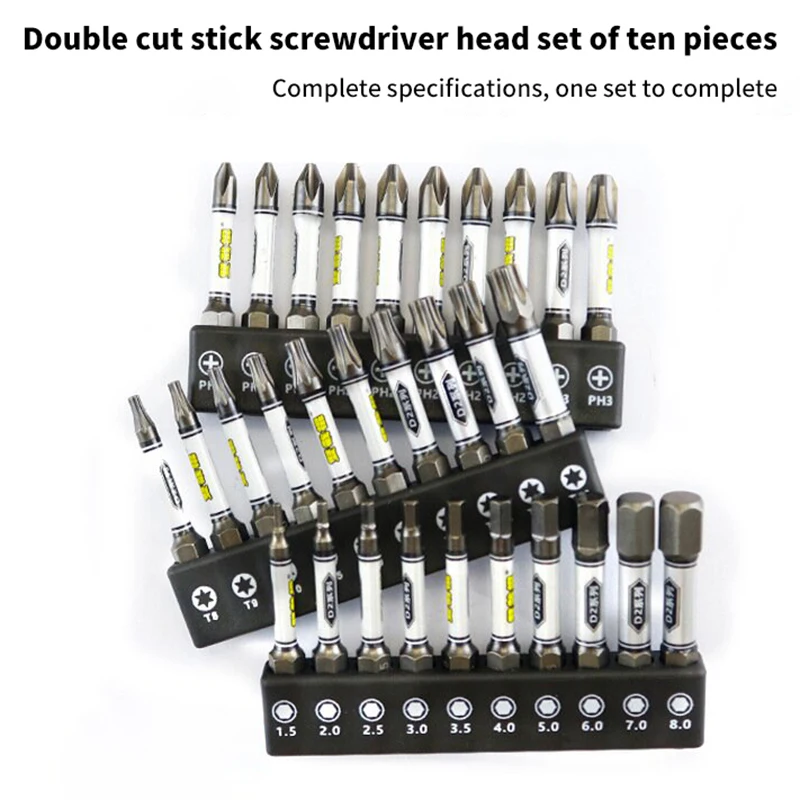 1/4 Screwdriver Bit Set Impact Drill Batch Head Torx Hexagonal Cross Head Magnetic Tamper Proof Screwdriver Bits