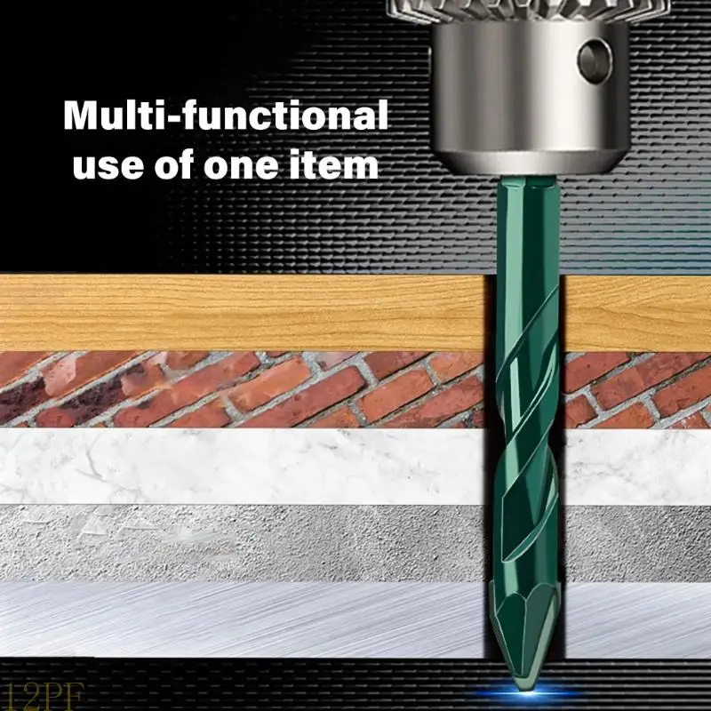 

12pf Hexagonal Shank Высокая твердость искаженная эксцентричная буровая упражнения 6/8/10/12 мм подходит для сверла Стеклянная