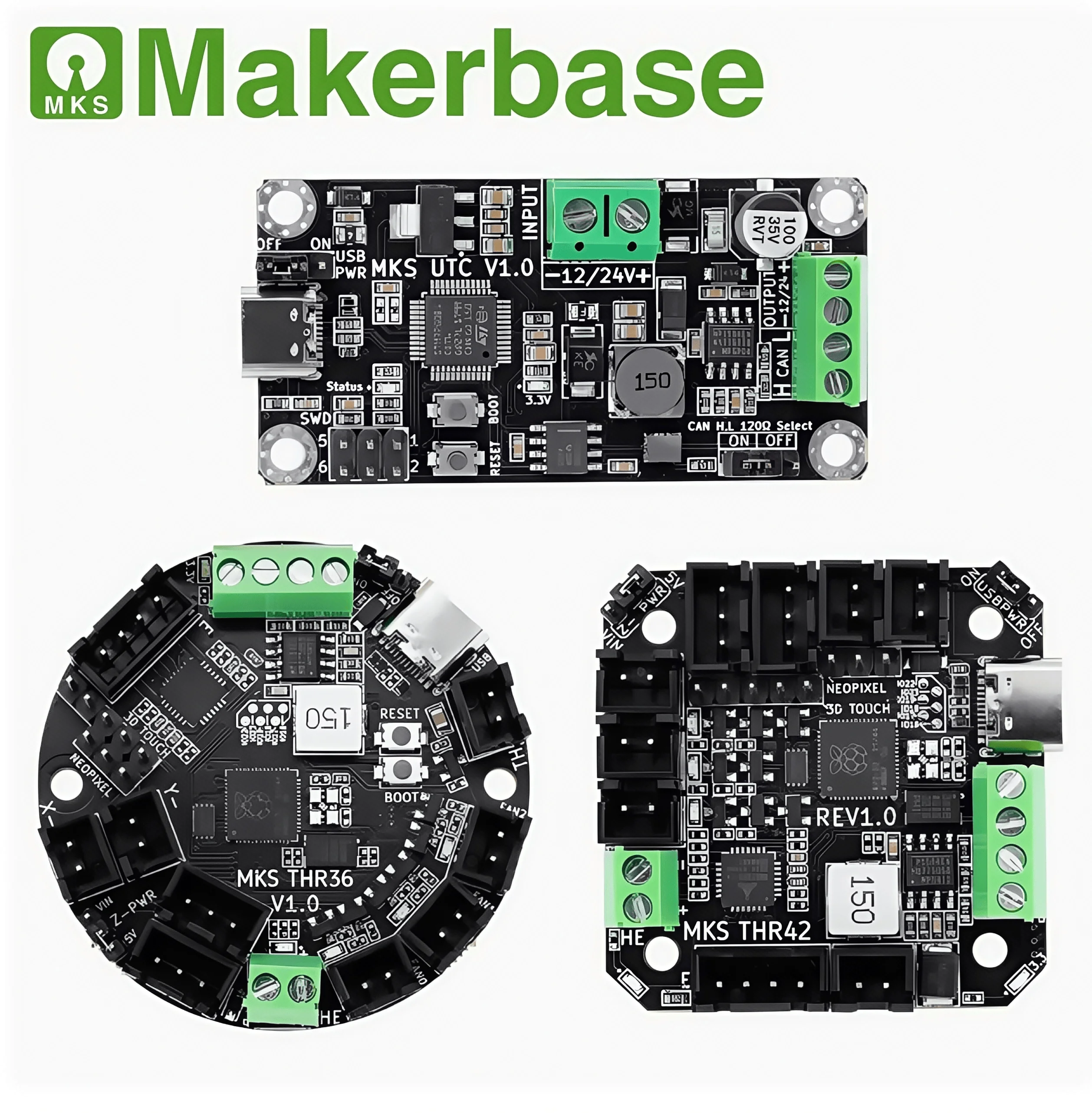 

Плата Makerbase MKS THR36 MKS THR42 MKS UTC для ядра Klipper Raspberry Pi RP2040 поддерживает CAN-связь