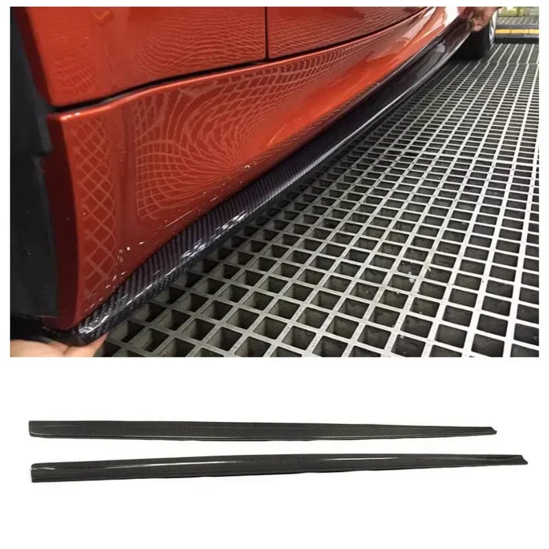 For BMW 1 Series E82 Coupe 2011-2018 Real Carbon Fiber Car Side Skirts Extensions Body Kits