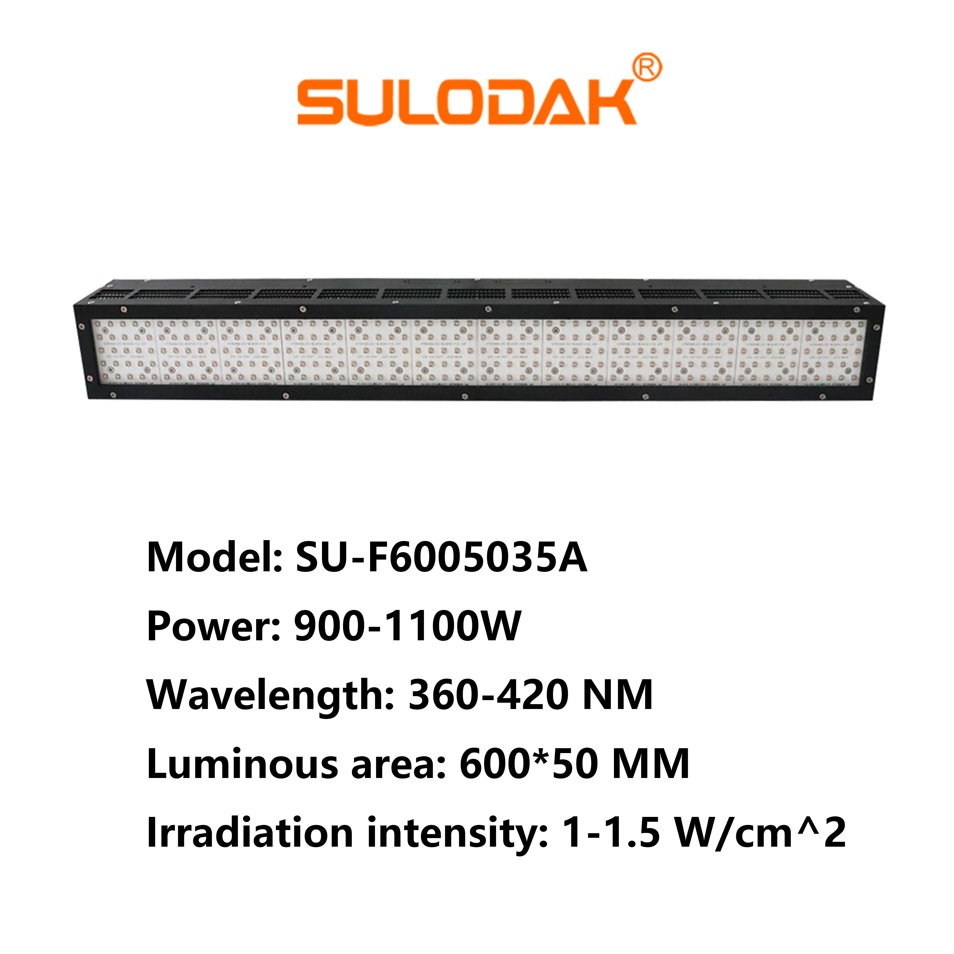 600*50mm 1100W  Led Light For  Flatbed Printer Screen Printer Inkjet Curing  Digital Printer  Glue Curing Coating  Oil
