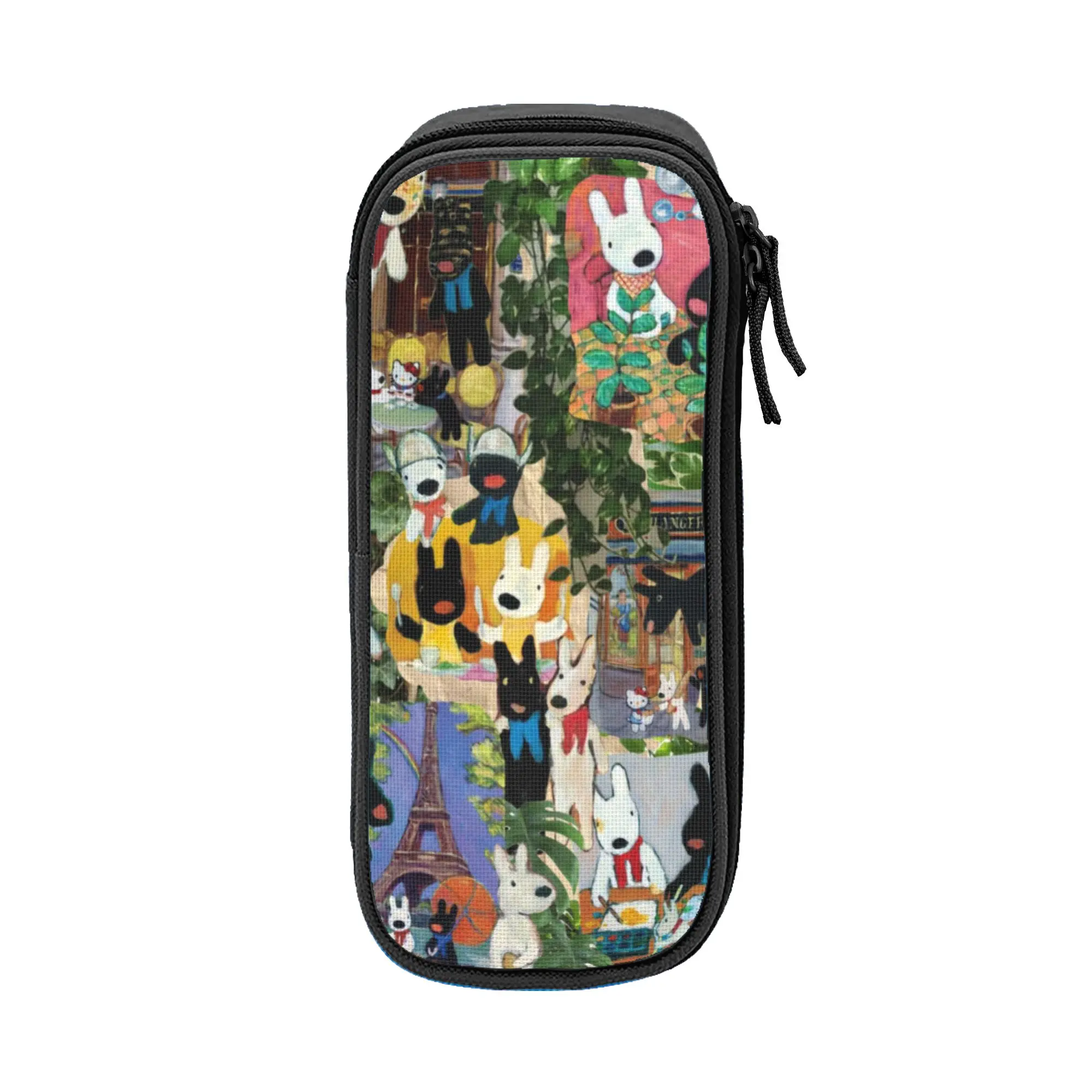 Estuches de lápices con dibujos de perros lindos de Gaspard y Lisa, estuches de lápices encantadores, bolsas para lápices de gran capacidad para estudiantes, regalos escolares, estuche para lápices