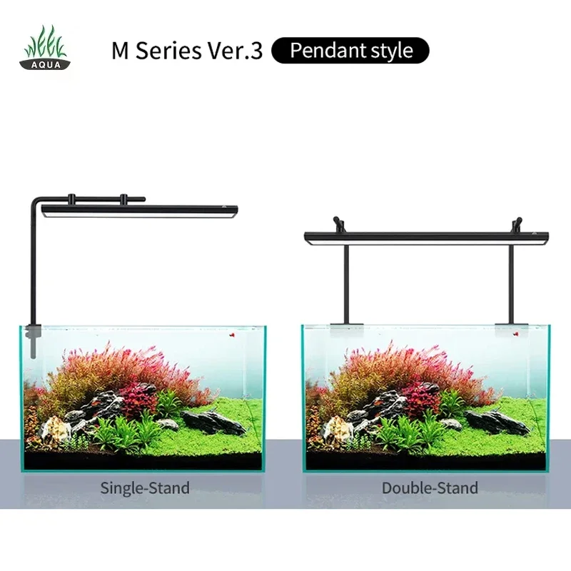 

Week Aqua M Series RGB+UV Water Grass Lights Fish Tank Lights Plant Growth Lights Mobile Phone APP Control Native Burst Algae