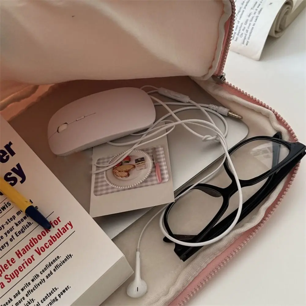 Custodia protettiva universale per laptop da 11/13/15,6 pollici con motivo ad arco Custodia protettiva antiurto per notebook in peluche di grande capacità