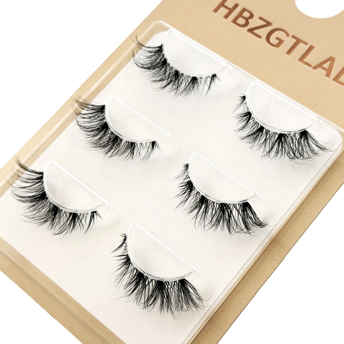 NEU 3 Paar 3D Nerz-Wimpern mit unsichtbarem Band, natürliche 5D Nerz-Wimpern, schwarze Nerz-Kunstwimpern, volle Wimpernbänder, wiederverwendbar