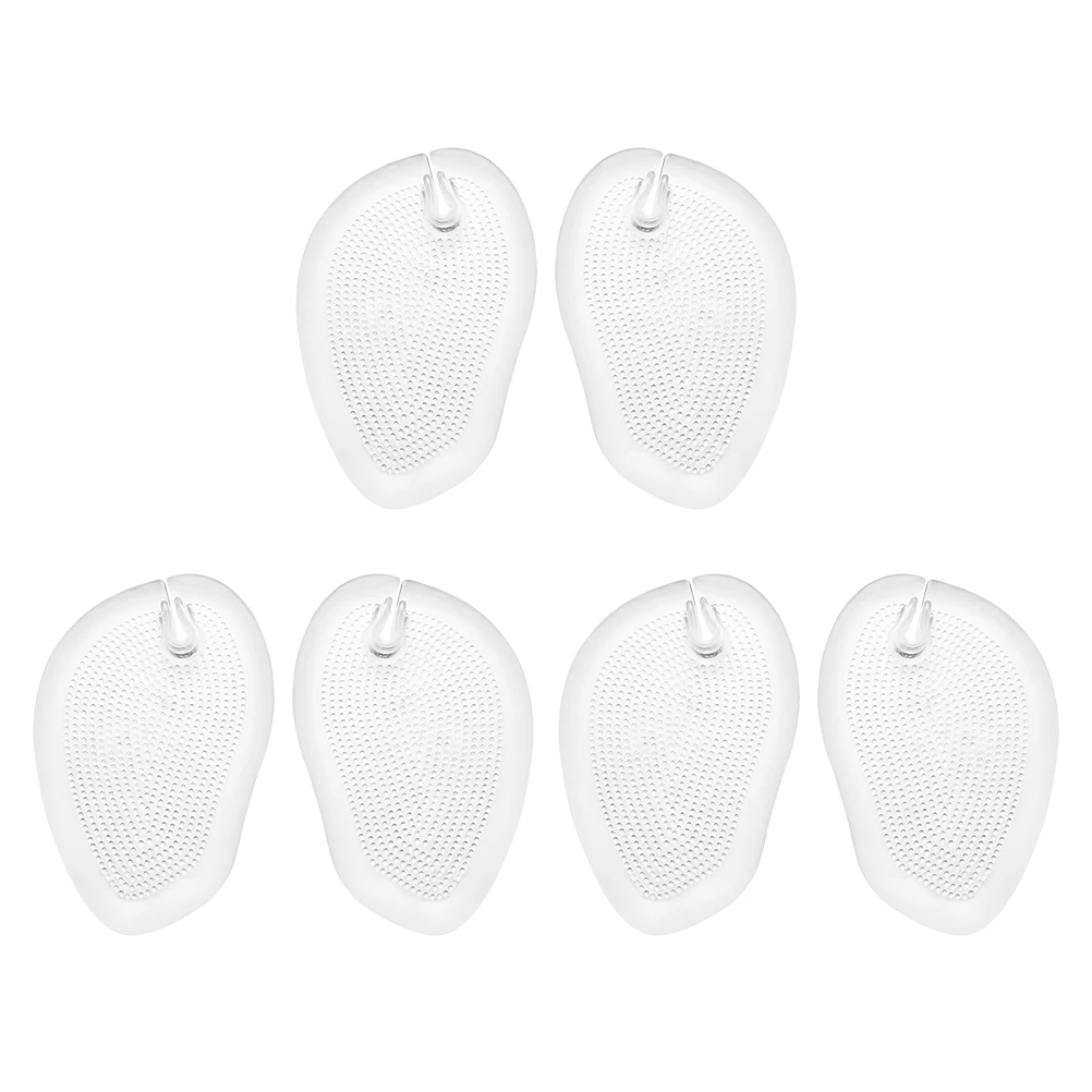 

3Pairs Non-Slip Gel Forefoot Pads Flip-Flops Cushions Sandals Toe Protectors for Walking Gel Metatarsal Pads Heel Grip Liner