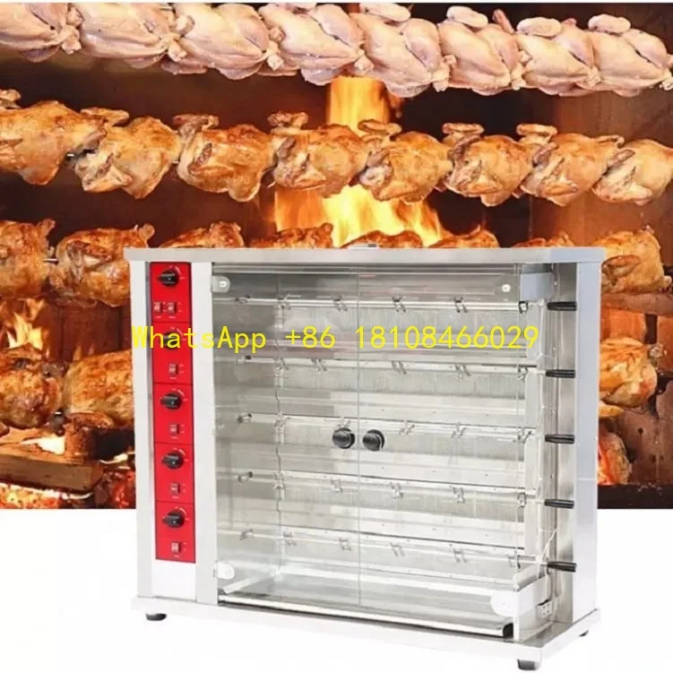 

Gas Carbon Dual Use Barbeque Grill CE Chicken Gas or Charcoal BBQ Grill Rotisserie Gas Oven for Garden Outdoor