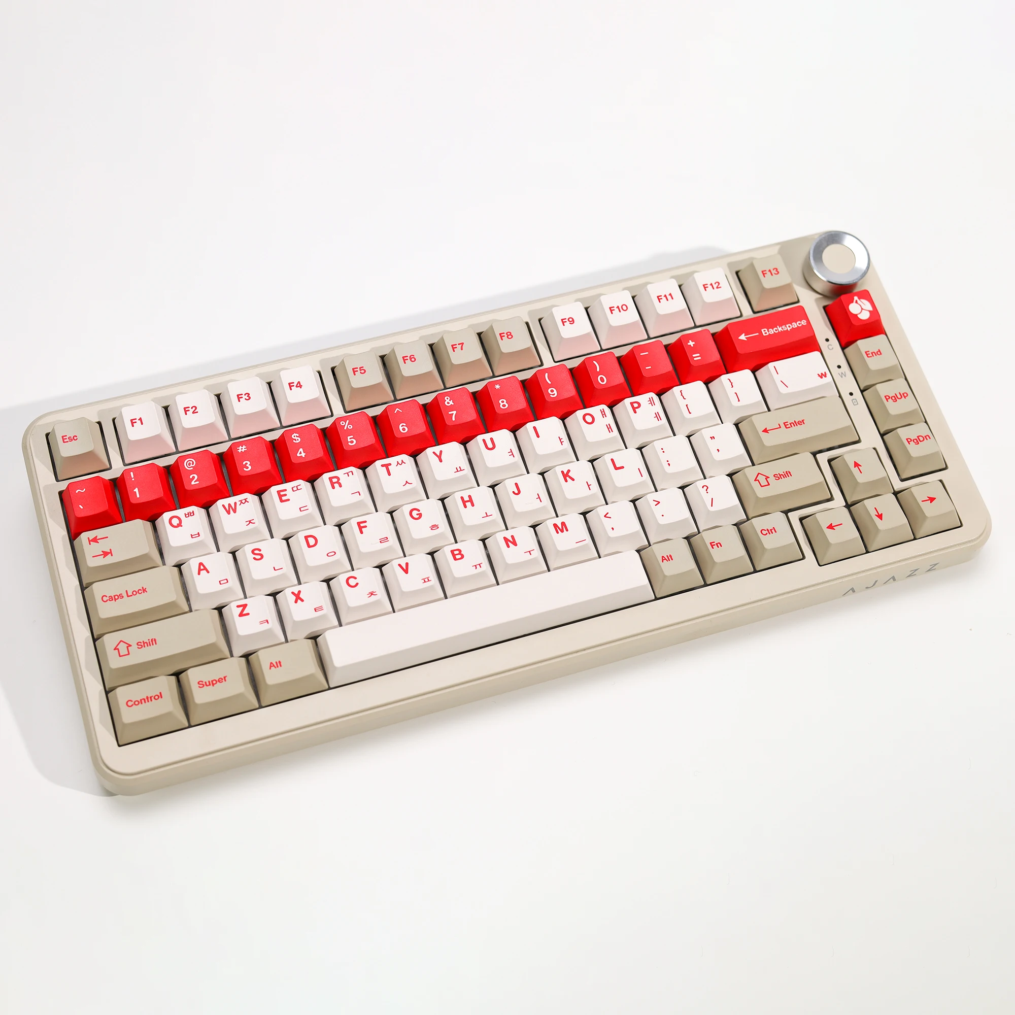 KBDiy GMK Red Alert Keycaps الكورية PBT 143 مفاتيح مجموعة ريترو أليس ISO الكرز الشخصي KeyCap للوحة المفاتيح الميكانيكية المخصصة لتقوم بها بنفسك 60 #3