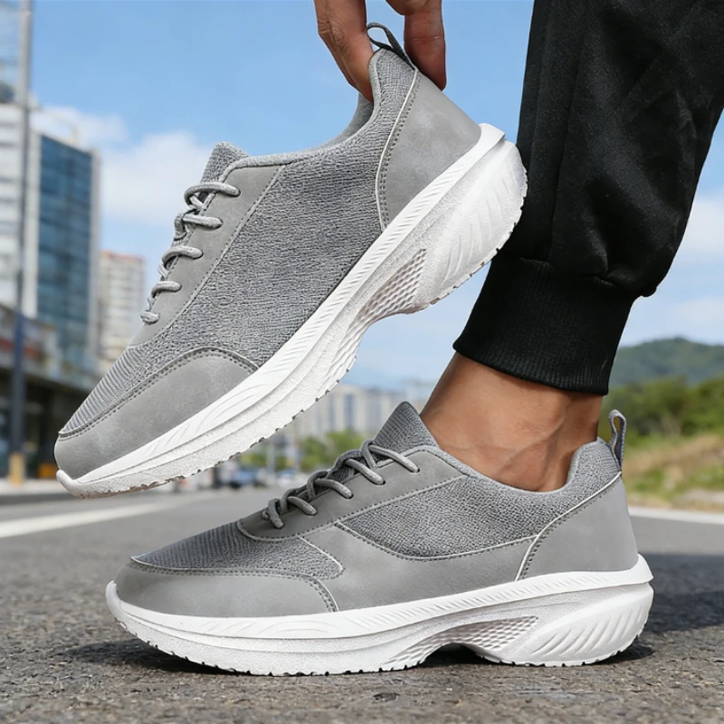 Wide Toe Running Shoes for Men Non Slip Breathable Sneakers Comfortable Soft Sole Stylish Walking Shoe New Zapatillas De Deporte