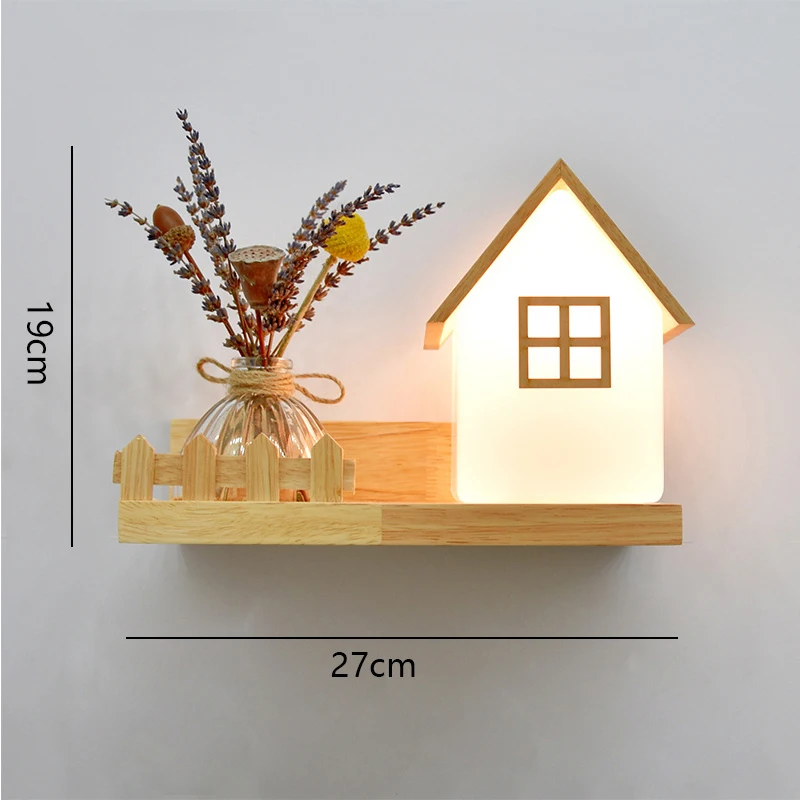 Imagem -06 - Nordic Lâmpadas de Parede de Madeira para o Quarto Lâmpada de Cabeceira Sala Estar Parede Estudo Decoração Casa Corredor Madeira Maciça Vidro Luminárias