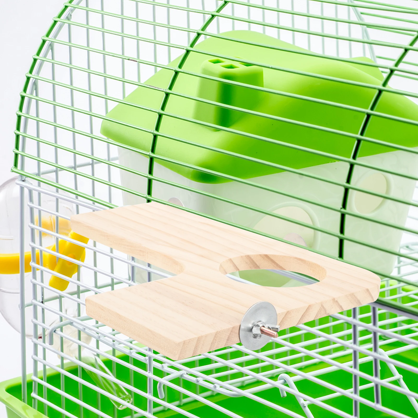 

1 set Wood Perch Stand Board For Small Birds Parrot Hamster Cage Accessories Chinchilla Corner Shelf Jumping Platform Wooden