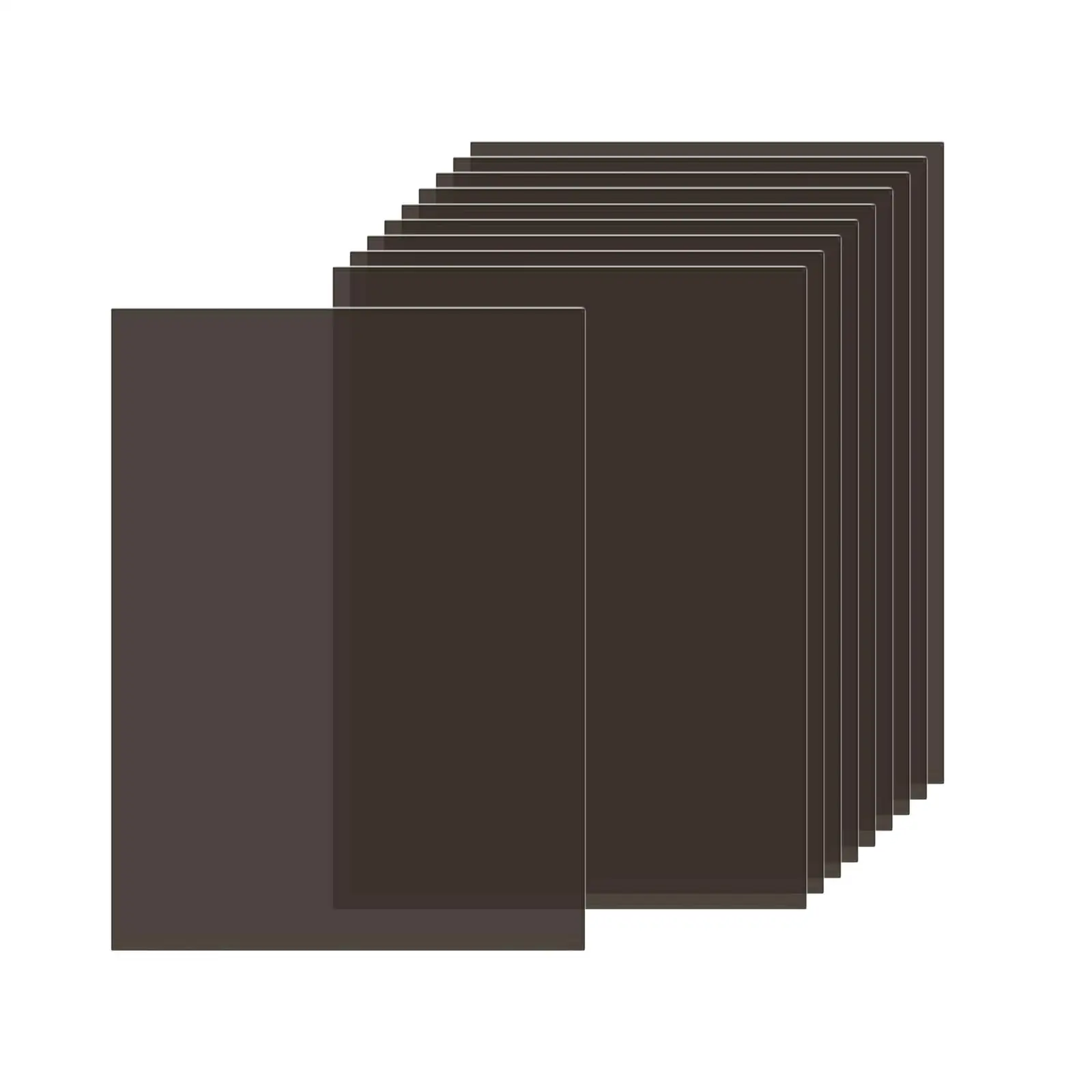 DIY Stencil Art Sheet PVC Translucent Film 210x297mm Tea Black Color for Craft Projects Painting and Light Filtering