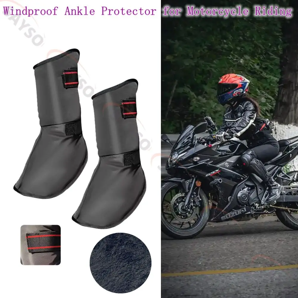 

Motorcycle Windproof Ankle Protector Winter Warm Scooter Riding Foot Covers Cold-proof Motorbike Riding Leg Covers Equipment