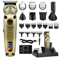 Clearance Sale Metal Electric Hair Clipper for Men Professional Grooming Kit Shaver Trimmer Combo with Sharp Blade Limited Stock