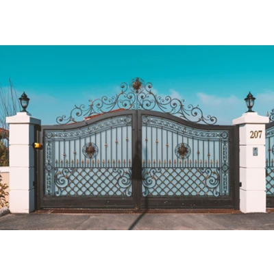 Custom Or Standard New Design Iron Gate Modern Iron Pipe Gate Design Wrought Iron Gate