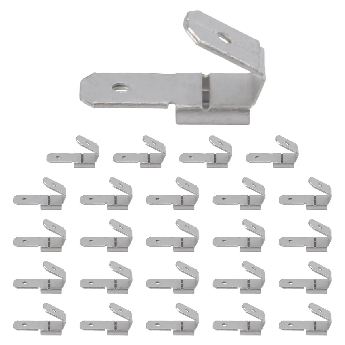 A50U 25 Pcs Double Piggyback Spade Connectors,Female Male Quick Disconnect Piggyback Spade Crimp Terminals Assortment Kit