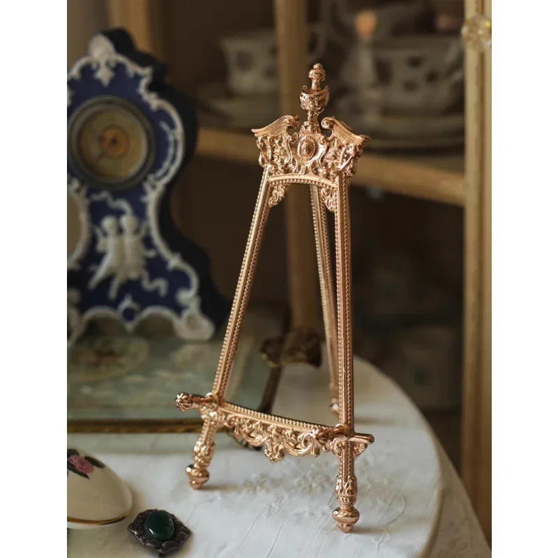 

Plate Holder Display Shelf Bookshelf Easel Replica Rose Gold