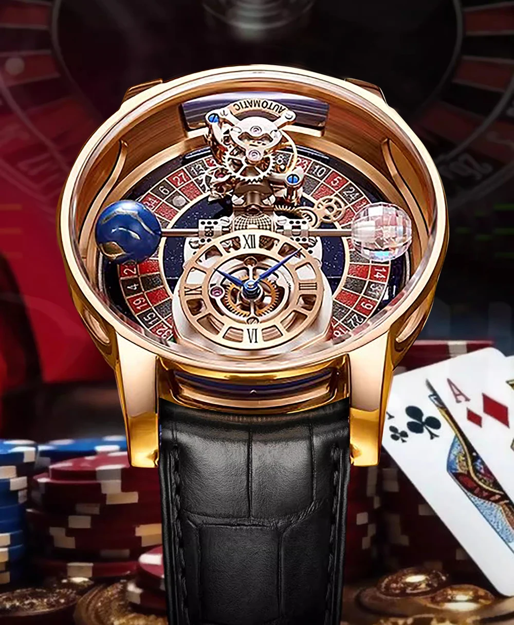 Richard Russian Roulette Celestial Series Swiss Quartz Watch Men Astronomia Casino Las Vegas In Hand Jacob & Co Man Watches