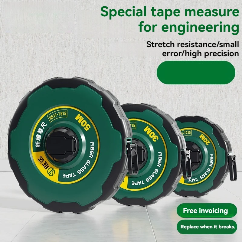 1PC Tape Measure 20m 30m 50m Fiberglass Tape Measure Double-Sided Tape Measure Measuring Soft Tape Measure
