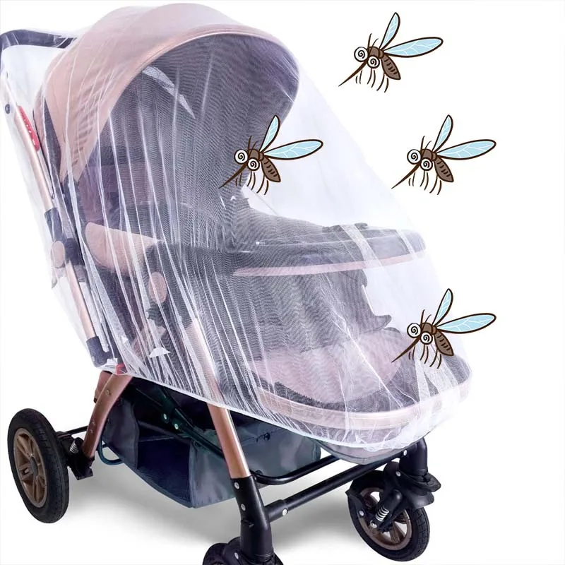 1-20PCS Universal Stroller Mosquito Net Full Half Coverage Breathable Fine Mesh for Infant Carriage Outdoor Travel Protection